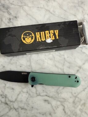Men’s Folding Knife - Mint Green Handle